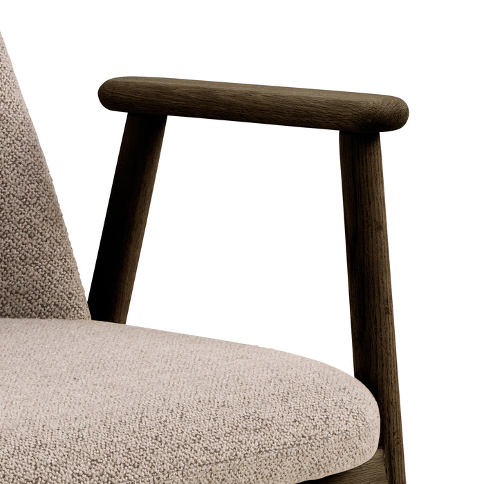 by fonQ Miro Eetkamerstoel - Zand / Donker Eiken