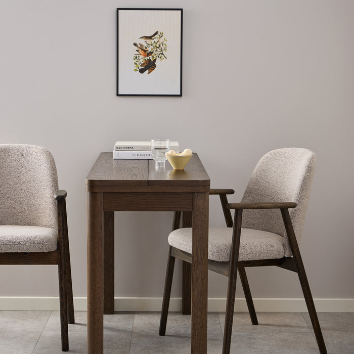 by fonQ Miro Eetkamerstoel - Zand / Donker Eiken