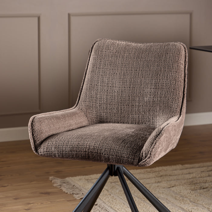 by fonQ Riff Eetkamerstoel - Dusty Brown