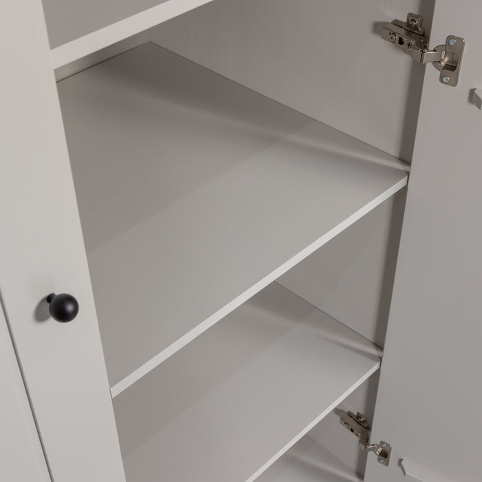 WOOOD Xina Optiepakket Garderobekast - Grenen - Wolkengrijs