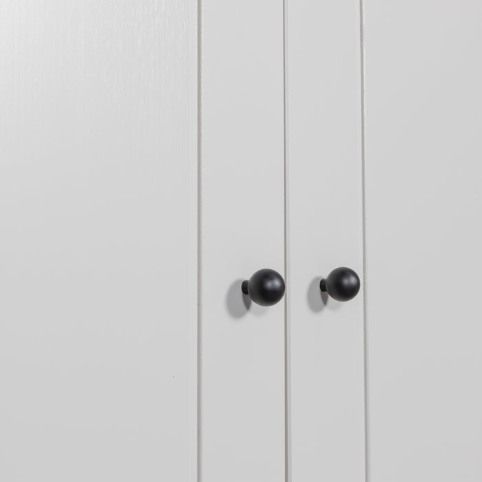 WOOOD Xina Garderobekast - Grenen - Wolkengrijs - 202x110x58