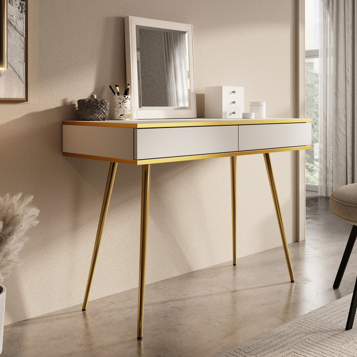 Meubella - Kaptafel Orleans - Wit - 102 cm