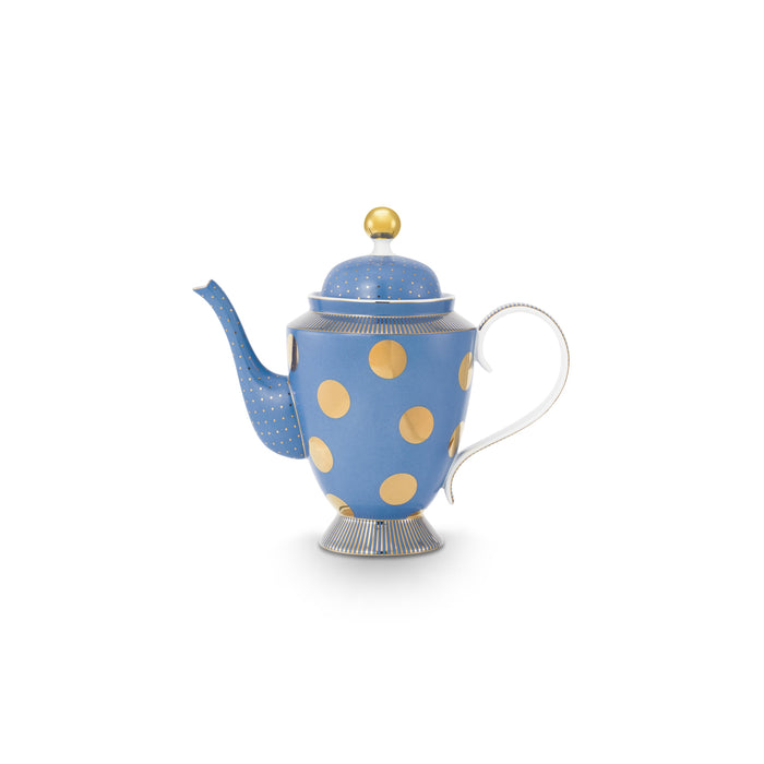 Pip Studio Theepot Dot Delight - Theekan - Lichtblauw| Goud - 1,25l