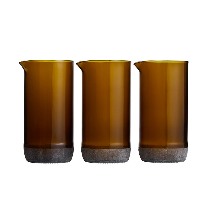 Originalhome Karaf van upcyclede bierfles - Bruin