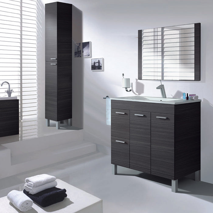 Calicosy - Kolom badkamer met 2 deuren - H182 cm - Houtlook