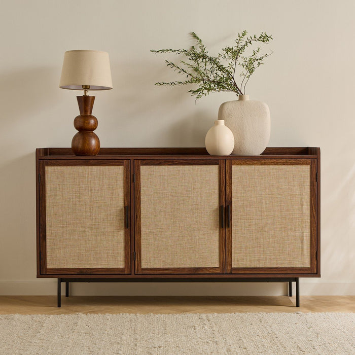 Calicosy - Dressoir JETSON - L140 cm - Walnootlook & stof