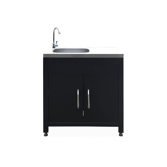 sweeek - Buitenkeuken met 4 stalen modules