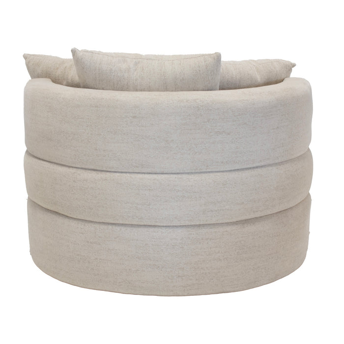 DÉJA Living - Draaifauteuil Beige Stof - Ø100x84cm - Miles