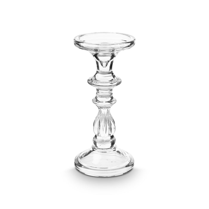 vtwonen Kandelaar Set van 7 - Kaarsenhouder van Glas - Transparant