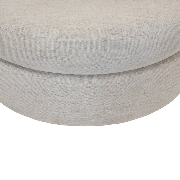 DÉJA Living - Draaifauteuil Beige Stof - Ø100x84cm - Miles