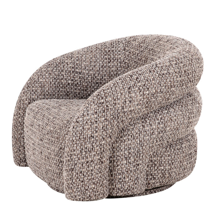 DÉJA Living - Draaifauteuil - Taupe Stof - 94x83x70cm - Bodø