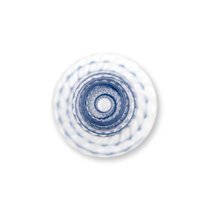 Pip Studio Kandelaar Swirl - van Glas - Donkerblauw - 28cm