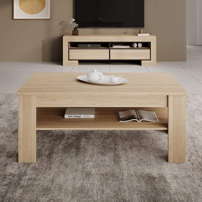 Meubella - Cayuga - Salontafel - Eiken