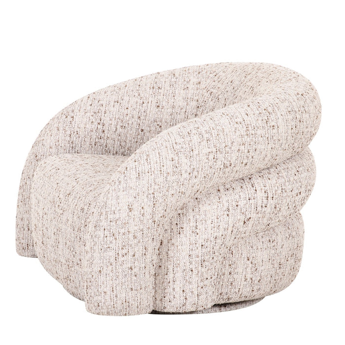 DÉJA Living - Draaifauteuil - Beige Stof - 94x83x70cm - Bodø
