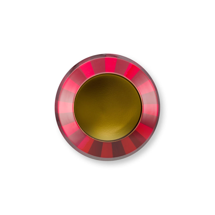 Pip Studio Vaas Stripes - van Metaal - Donkerrood - 24x29cm