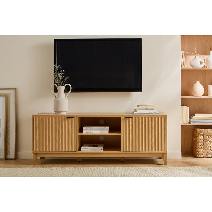 Calicosy - TV-meubel BOLOGNE - L140 cm - Golvend