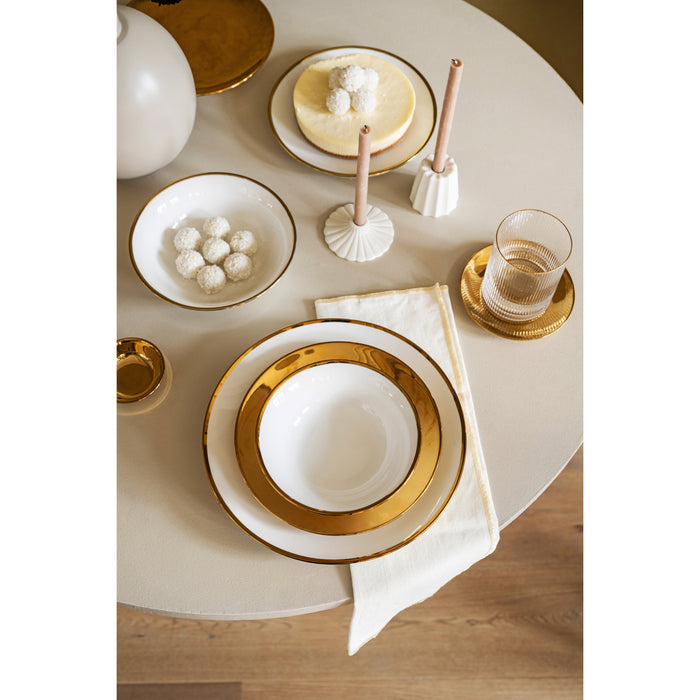 vtwonen Waterglazen set van 4 - 340ml - Gouden Rand