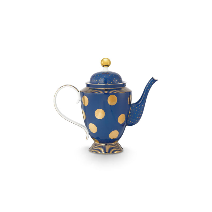 Pip Studio Theepot Dot Delight - Theekan - Navy| Goud - 1,25l