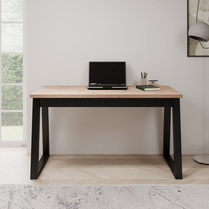 Meubella - Ithaca - Bureau - Eiken - 135x65 cm
