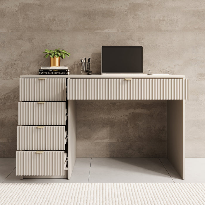 Meubella - Bureau Tavares - Beige - 120 cm
