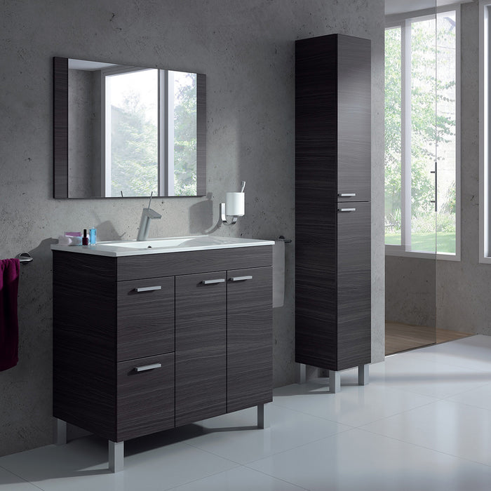 Calicosy - Kolom badkamer met 2 deuren - H182 cm - Houtlook