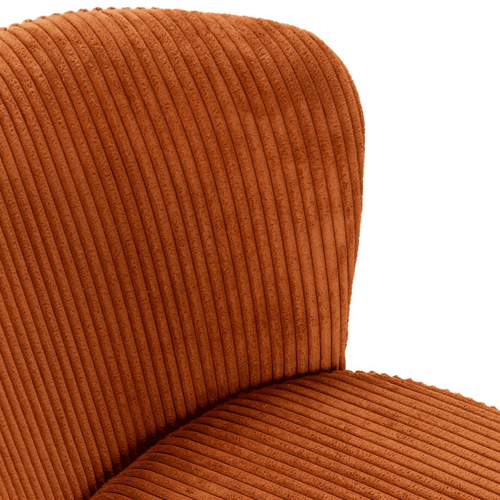 Calicosy - Set 4 stoelen MEGAN - L47 cm - Geribbelde fluweel