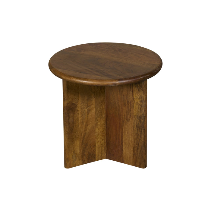 Bijzettafel Lens - Bruin|Hout - Mango - Hout