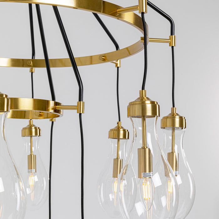 Hanglamp Bell Highlight goud Kare Design