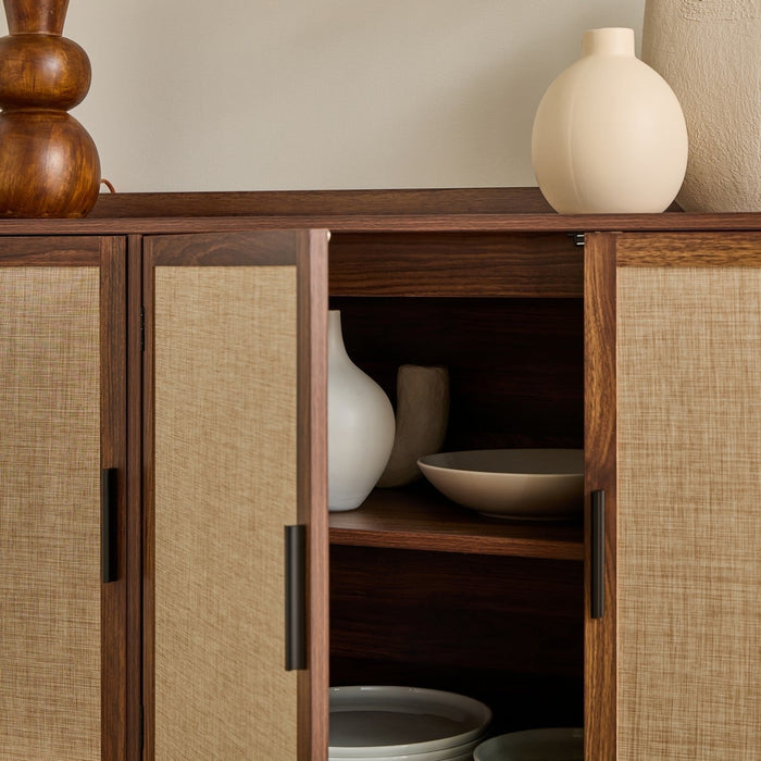 Calicosy - Dressoir JETSON - L140 cm - Walnootlook & stof