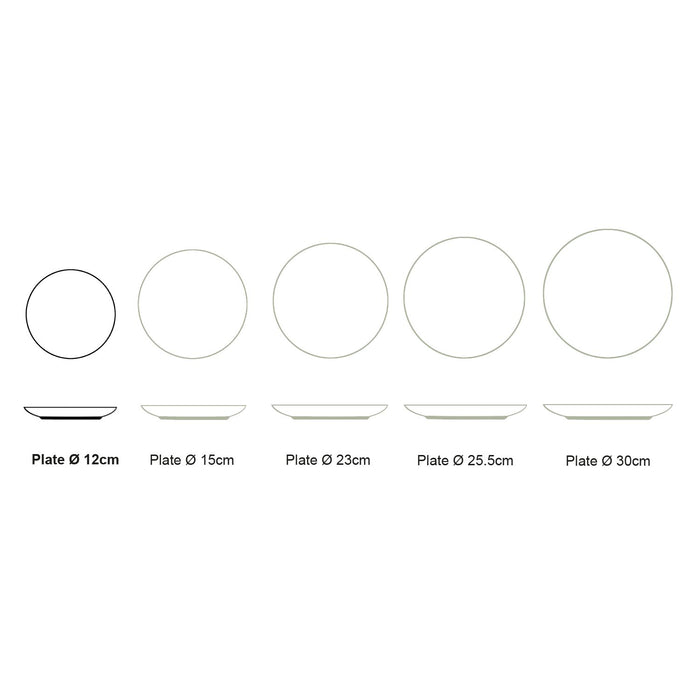 vtwonen Painted Borden - Gebaksbordjes - Serviesset van 6 - 12cm