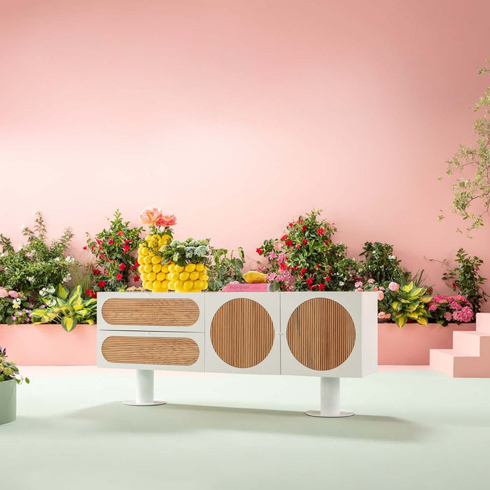 Vaas citroenen geel 40cm Kare Design