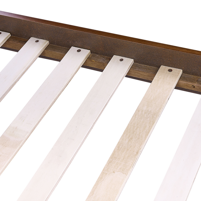 Beliani - POISSY - Tweepersoonsbed - Lichtbeige - 180 x 200 cm - MDF