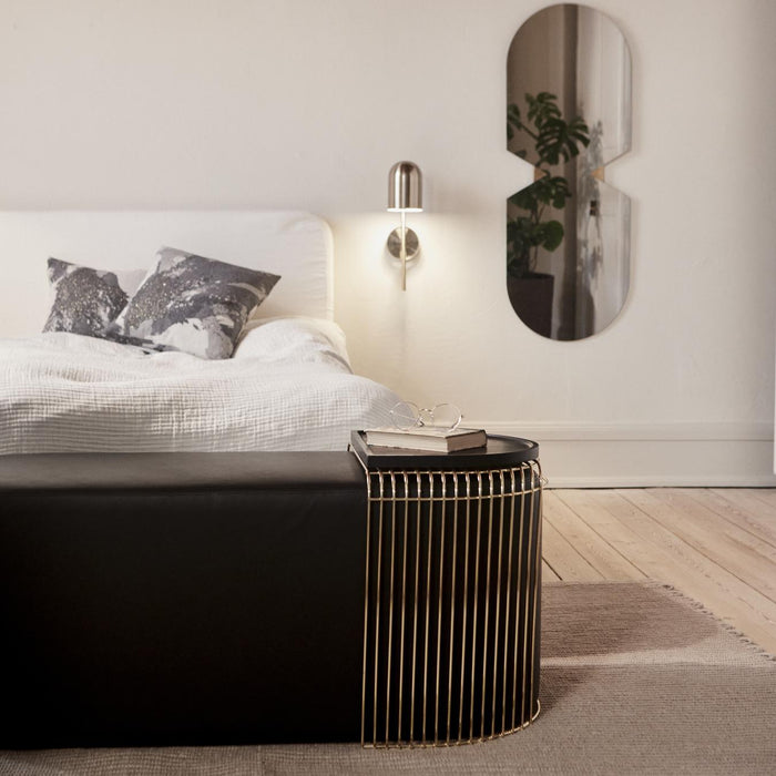 Verto spiegel 120x44,5 ovaal black