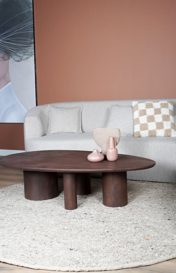 Home67 - Salontafel Amir 140 x 80 cm - Espresso Mangohout