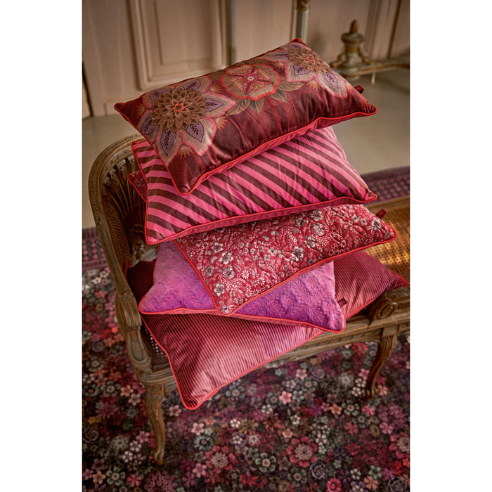 Pip Studio Sierkussen Block Stripes - Roze - 35x50cm