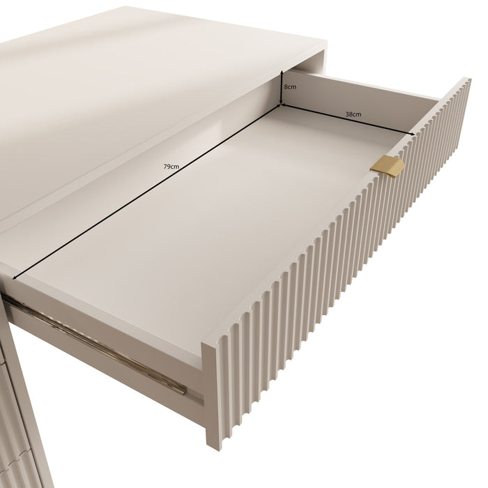 Meubella - Kaptafel Tavares - Beige - 120 cm