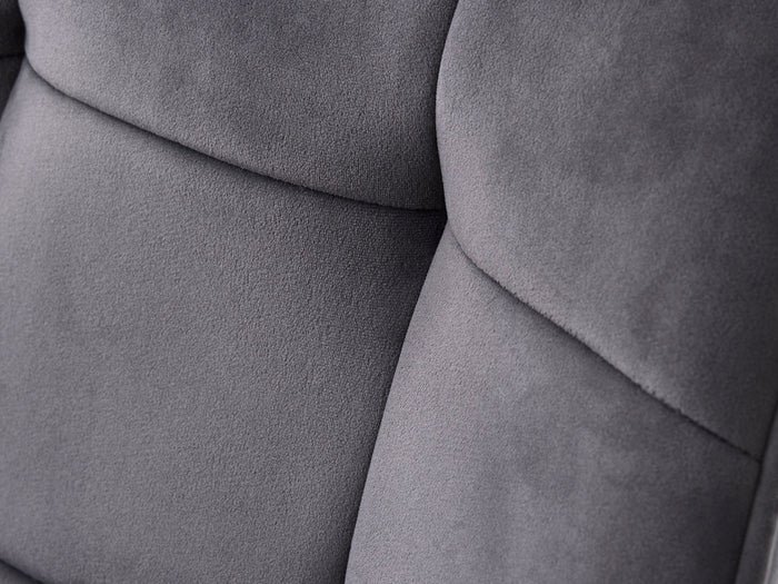 Giga Living - Eetkamerstoel Grijs Velvet - Nolan - Set van 2