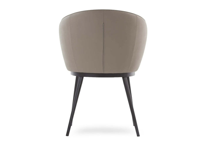 Giga Living - Eetkamerstoel Taupe PU Leer - Zithoogte 48cm - Gain