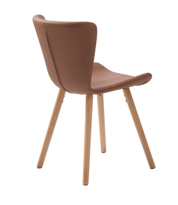 Giga Living - Eetkamerstoel Bruin PU-Leer - Teslin - Set van 2