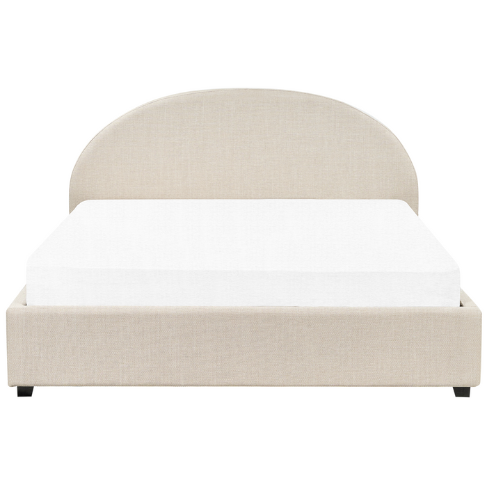Beliani-VAUCLUSE-Bed met opbergruimte-Beige-180 x 200 cm-Polyester