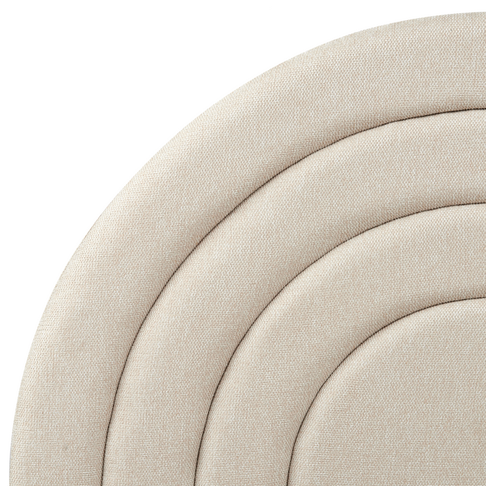 Beliani - ANET - Bed met opbergruimte - Beige - 90 x 200 cm - Stof