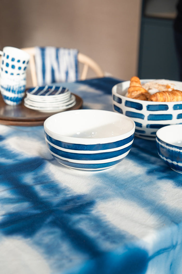 vtwonen Painted Kommen - Ronde schaaltjes - Serviesset van 2 - 20.5cm