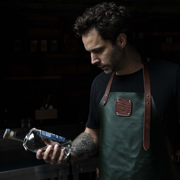 Witloft Leren Schort - Green