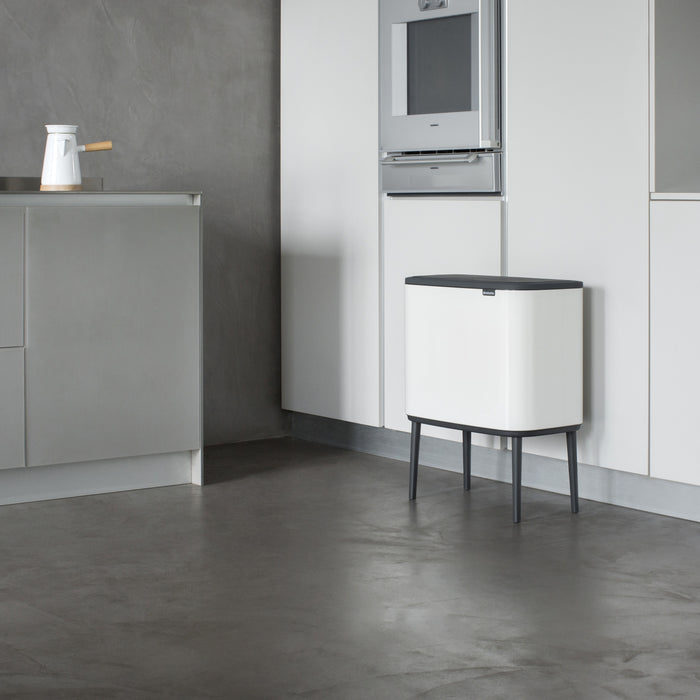 Brabantia Bo Touch Bin Afvalemmer 11 + 23 L - Wit