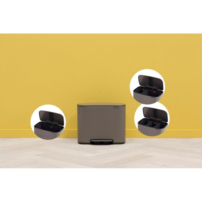 Brabantia Bo Pedaalemmer 34 Liter (11+23 Liter)