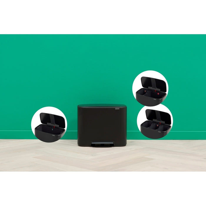 Brabantia Bo Pedaalemmer 11 + 23 L - Zwart