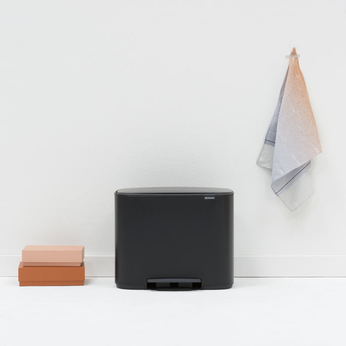 Brabantia Bo Pedaalemmer 11 + 23 L - Zwart