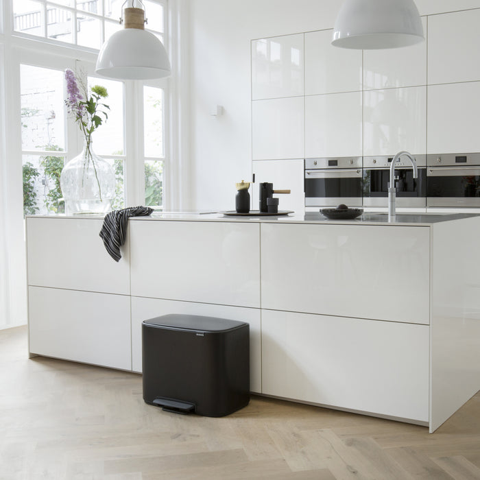 Brabantia Bo Pedaalemmer 11 + 23 L - Zwart