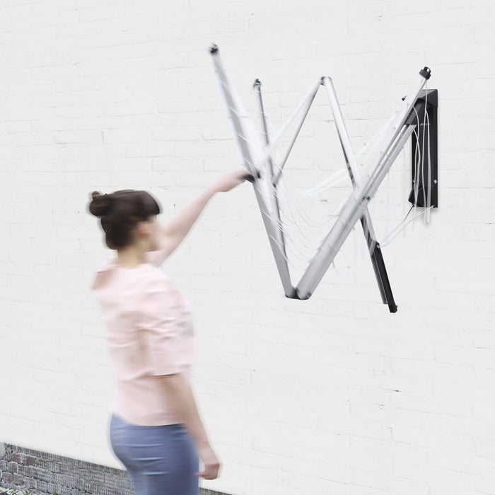 Brabantia WallFix Droogmolen 24 m incl. Beschermbox