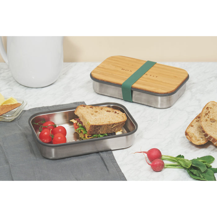 Black+Blum RVS Broodtrommel - 900ml - Groen